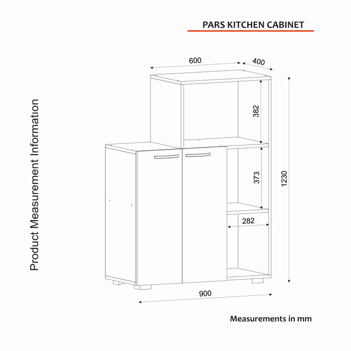 Hanah Home Pars - Armario de cocina Blanco